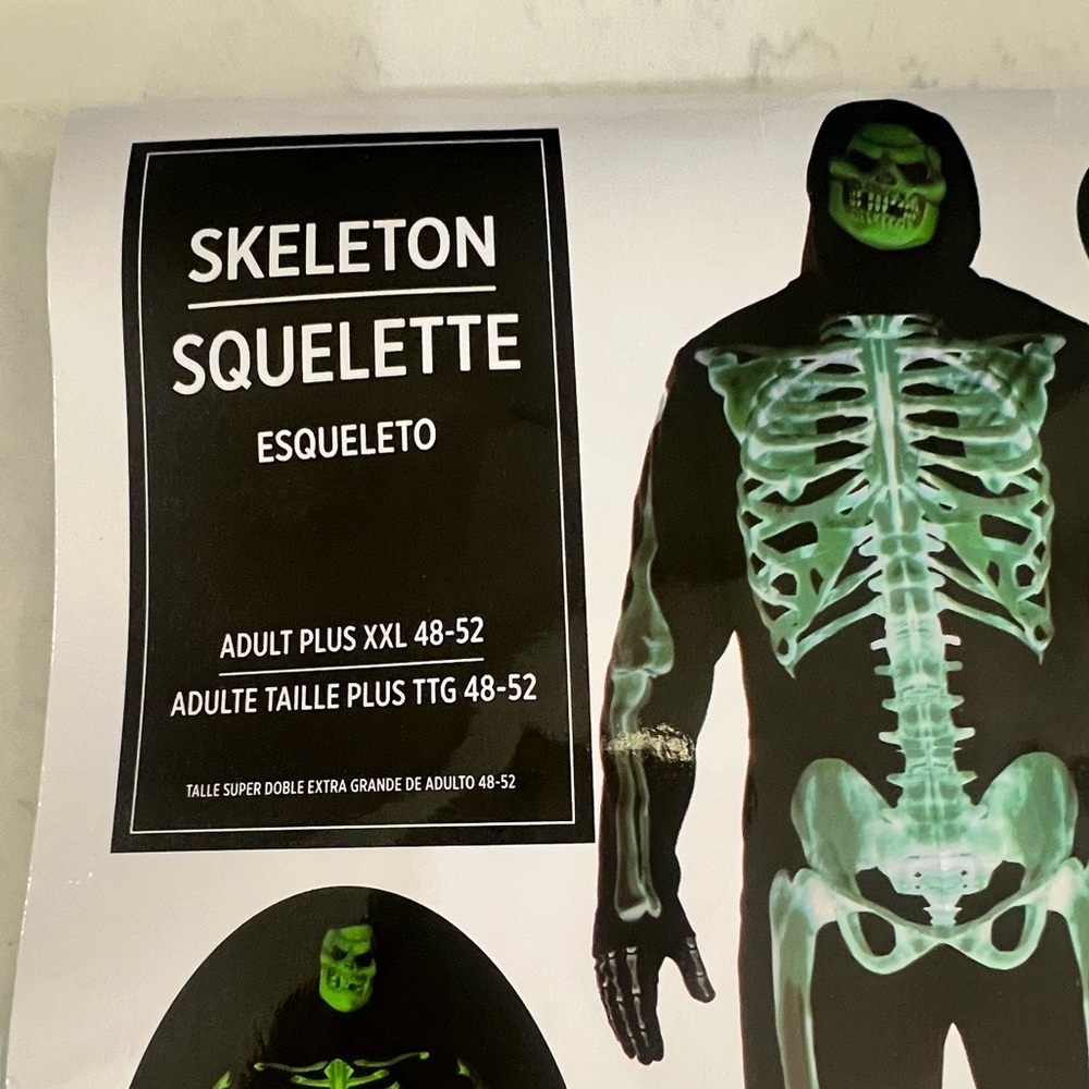 Men's Glow-in-the-Dark Skeleton Costume - Picture 10 of 11
